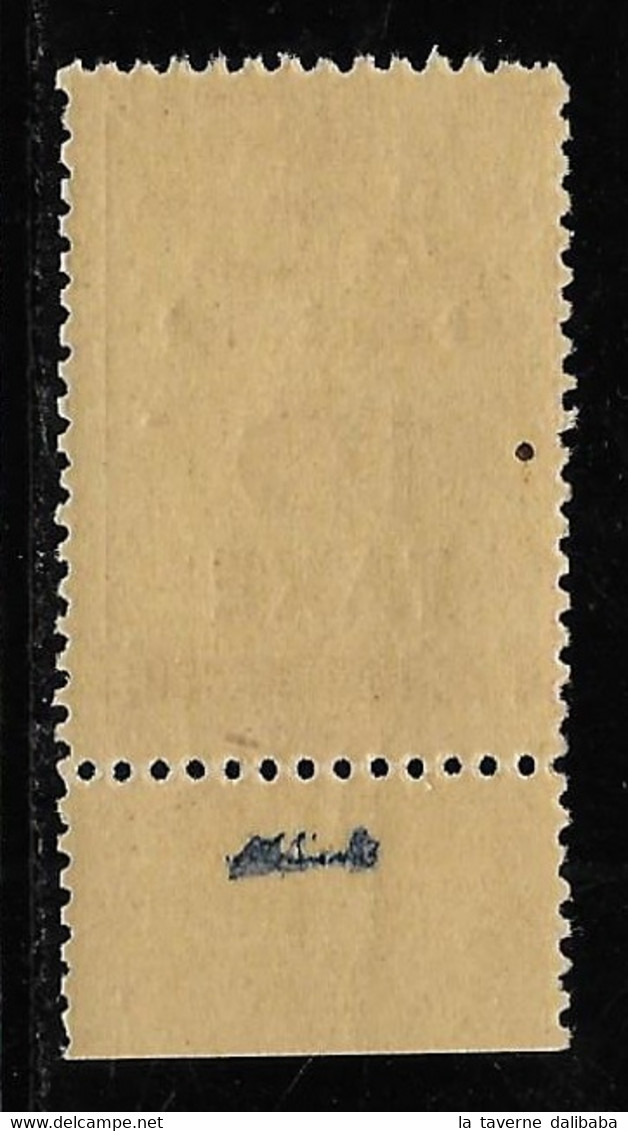 TIMBRES DE GREVE N° 3 10 F. ROUGE-BRIQUE SUR JAUNE NEUF ** SIGNE TTB COTE 400 € - Sellos