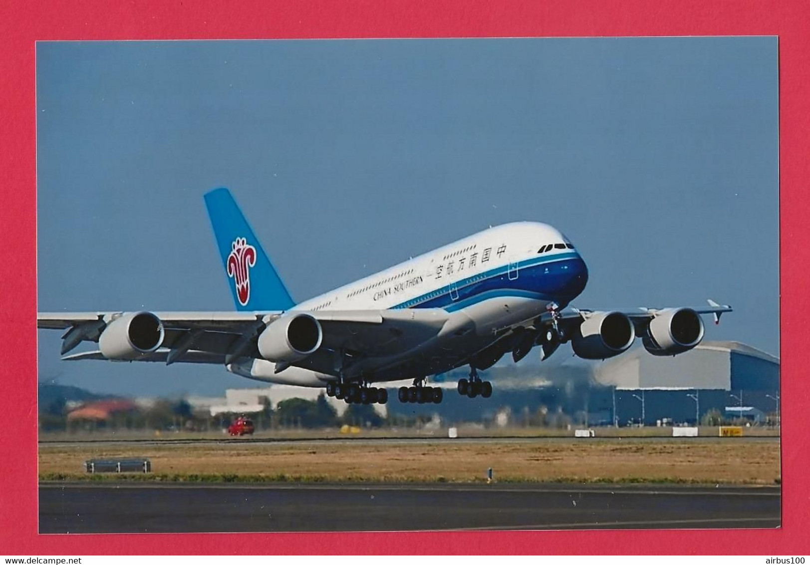 BELLE PHOTO REPRODUCTION AVION PLANE FLUGZEUG - AIRBUS A380 CHINA SOUTHERN AU DÉCOLLAGE - Aviation