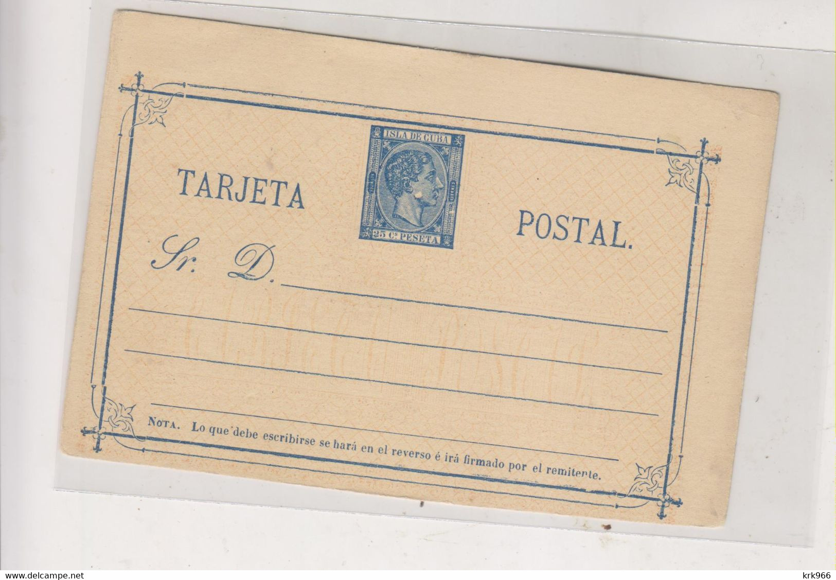 CUBA Postal Stationery Unused - Storia Postale