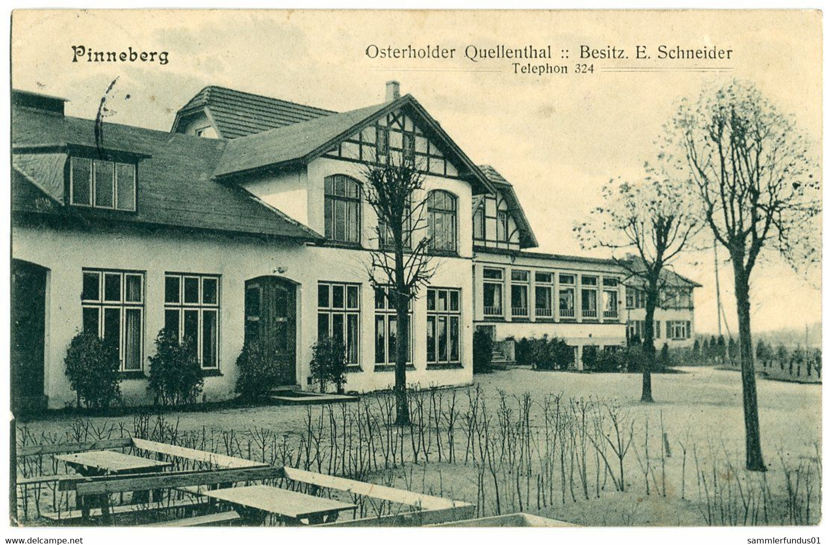 AK/CP Pinneberg  Osterholder Quellenthal     Gel./circ.  1912  Erhaltung/Cond. 1-   Nr. 01537 - Pinneberg