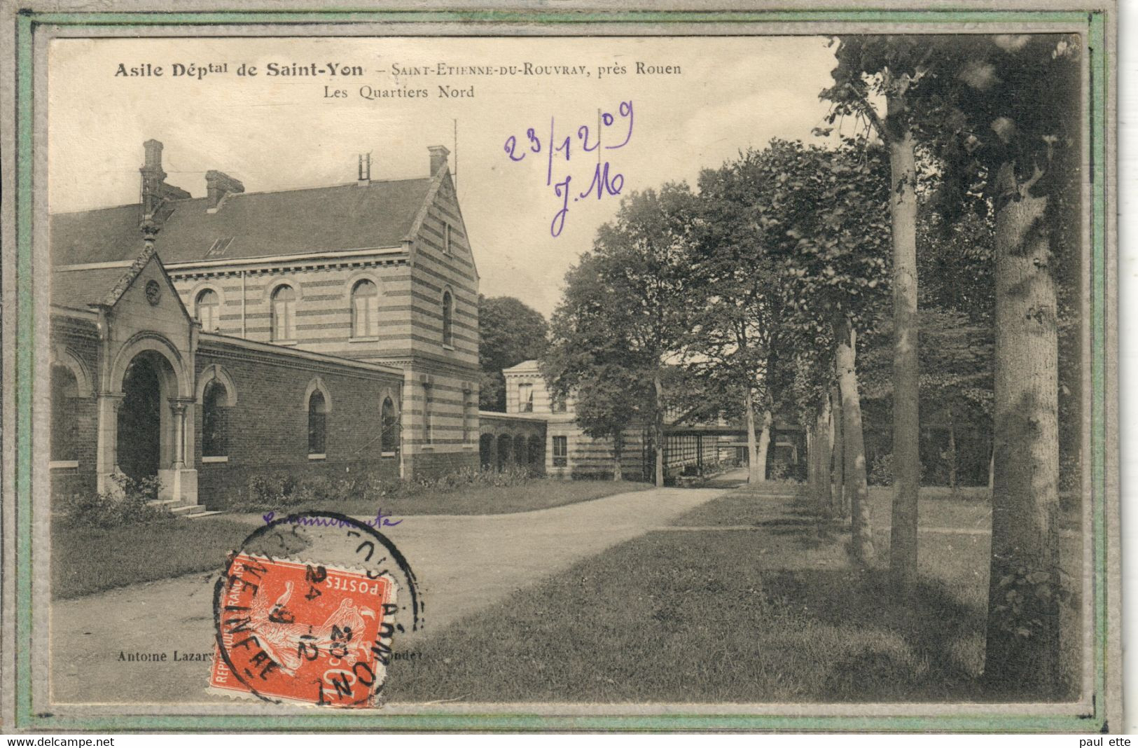 CPA - (76) SAINT-ETIENNE-du-ROUVRAY - Aspect Des Quartiers Nord De L'Asile De Saint-Yon En 1909 - Saint Etienne Du Rouvray