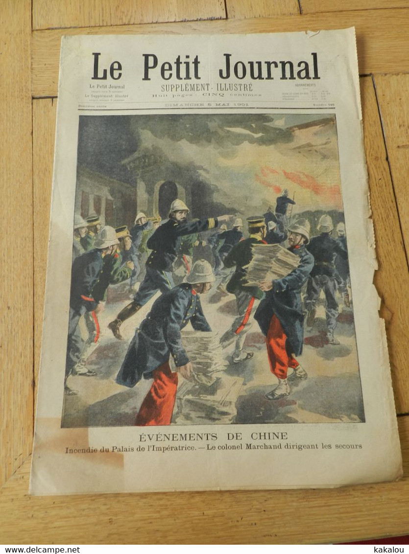 Le Petit Journal 1901 évenbement De Chine / La Croix De La Ville De Paris - 1900-1949