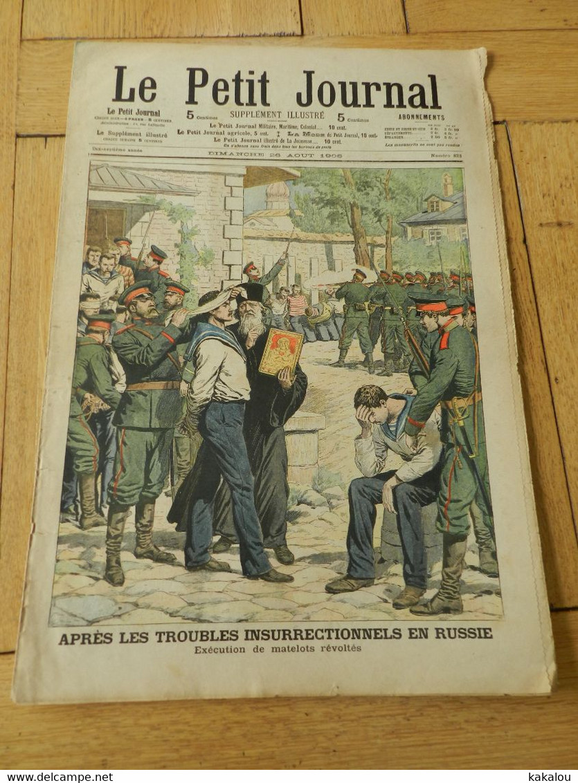 Le Petit Journal 1906 Troubles En Russie / Rixes Iles Aléoutiennes Japonais Américains - 1900-1949