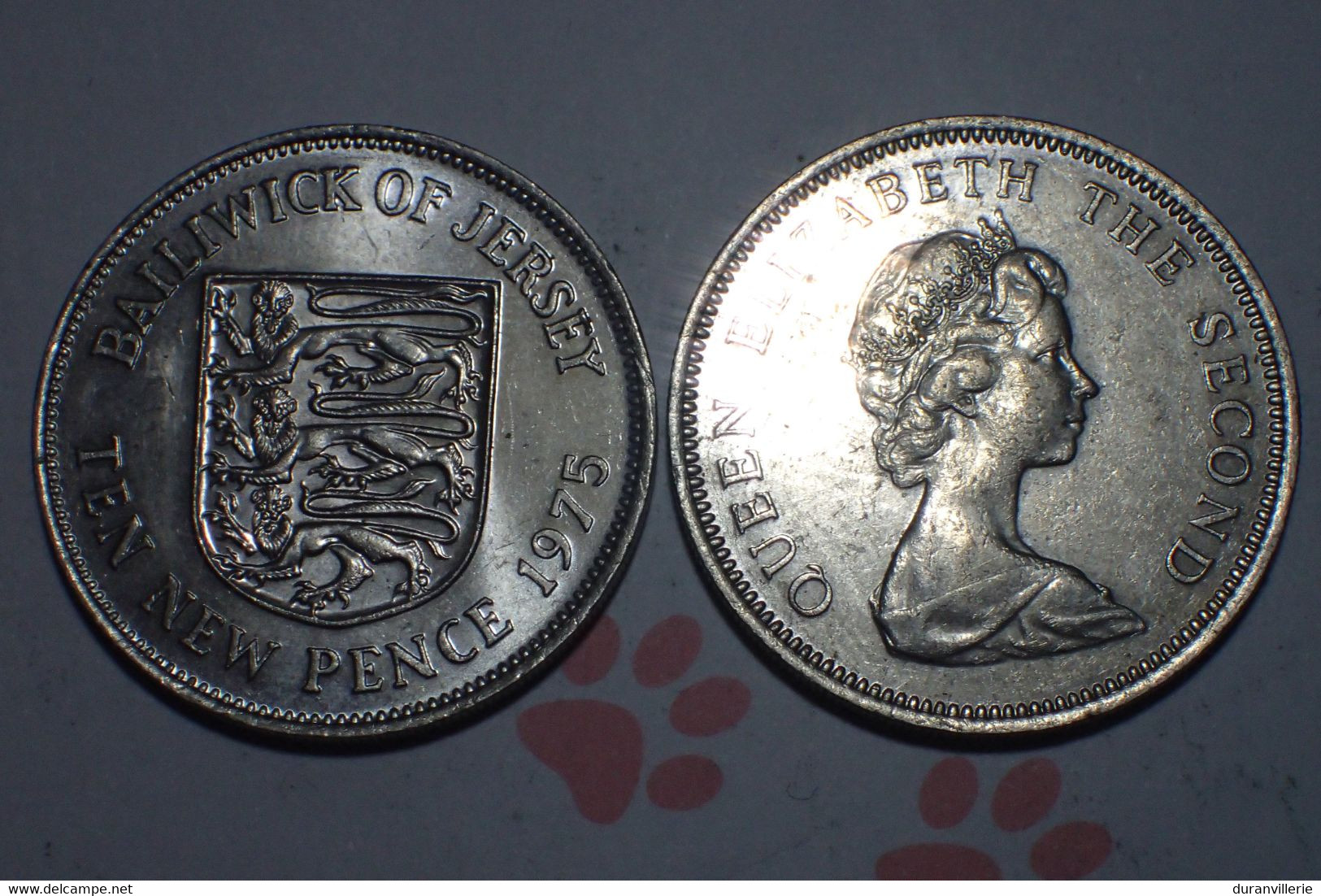 Monnaie - Jersey 1975 - 10 Pence - Elizabeth II  - TEN NEW PENCE - Iles Anglo-normandes