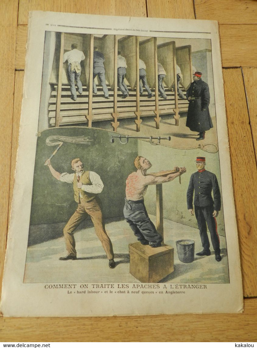 Le Petit Journal 1907 Les Apaches En France Fresnes Cellule / Torture Des Apaches - 1900-1949