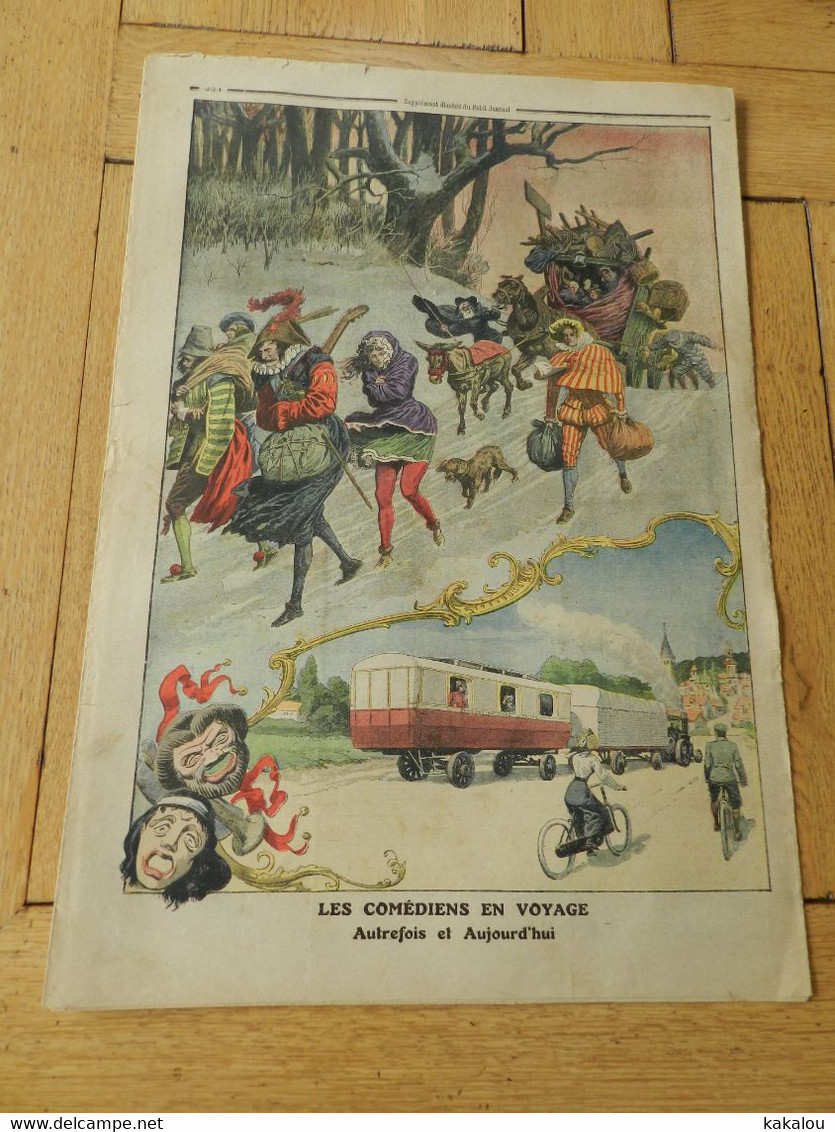 Le Petit Journal 1911 Les Pompières De Burton Upon Trent /les Comédiens En Voyage - 1900-1949