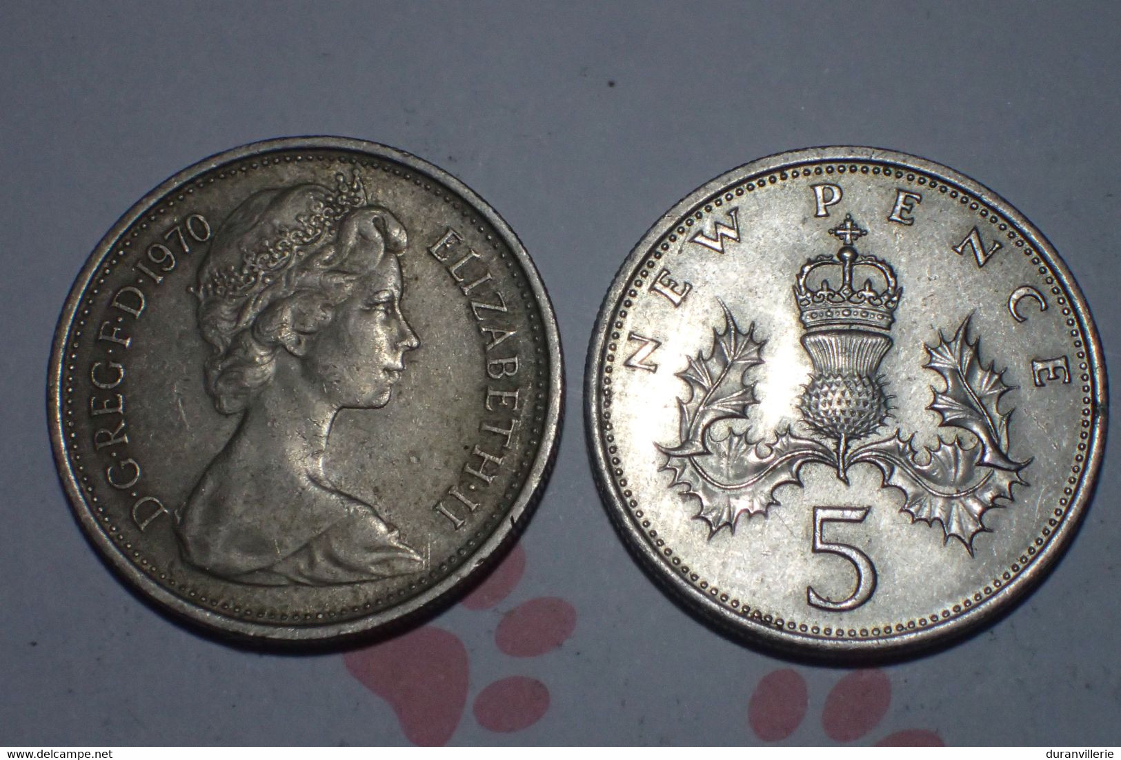 Grande Bretagne Great Britain 5 New Pence 1970 KM 911 - 5 Pence & 5 New Pence