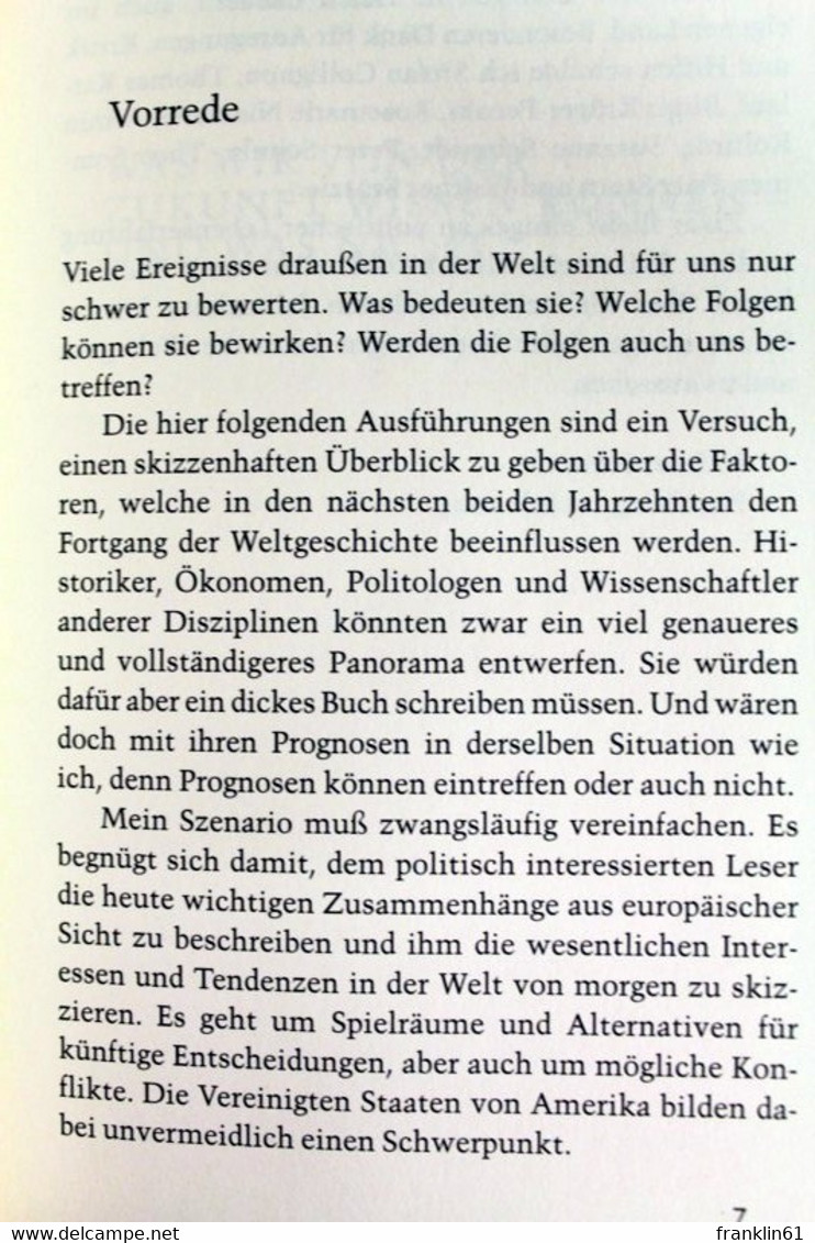 Die Mächte Der Zukunft. Gewinner Und Verlierer Der Welt Von Morgen. - Politique Contemporaine