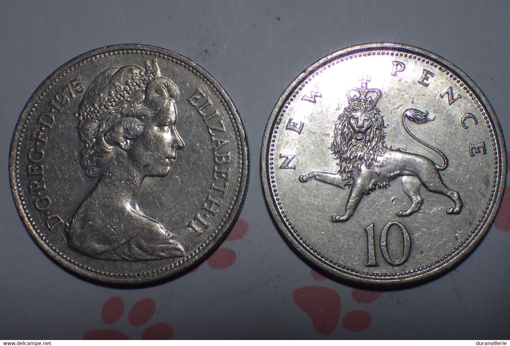 GRANDE BRETAGNE - 10 New Pence - 1975 - 10 Pence & 10 New Pence