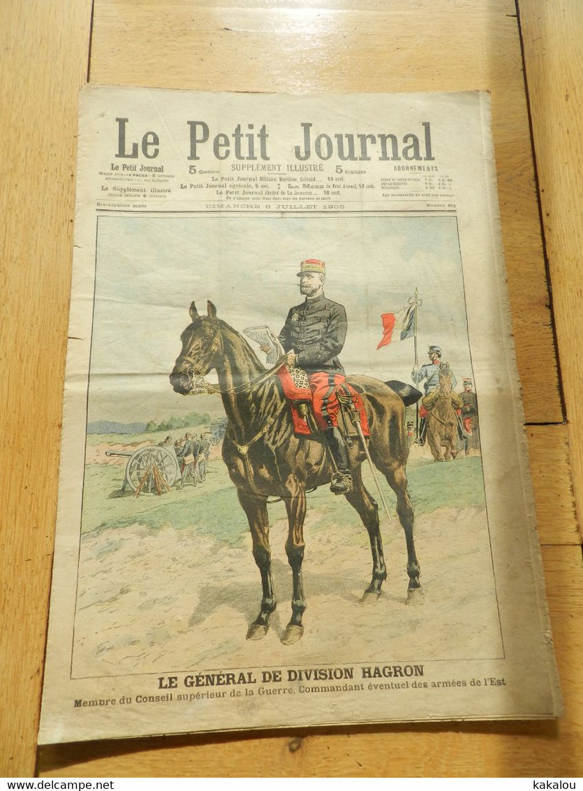 Le Petit Journal 1906 Général Hagron /défilé Sapeurs Pompiers - 1900-1949