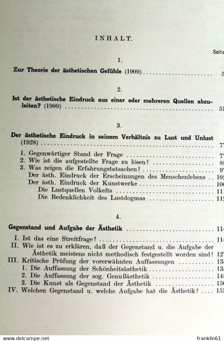 Ästhetische Streitfragen. - Philosophie