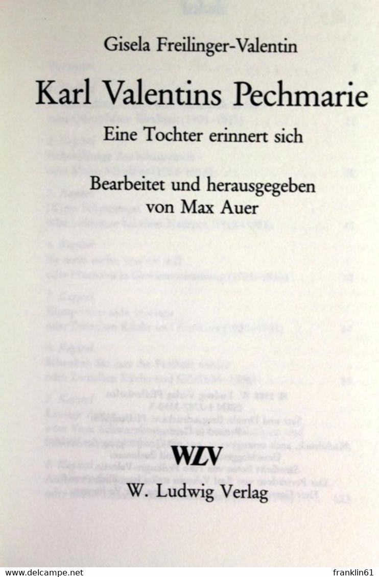 Karl Valentins Pechmarie : Eine Tochter Erinnert Sich. - Teatro & Danza