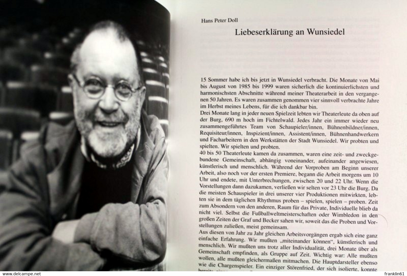 Dokumentation, Fotos-Texte-Daten, 15 Spielzeiten Hans Peter Doll 1985-1999, - Theater & Tanz