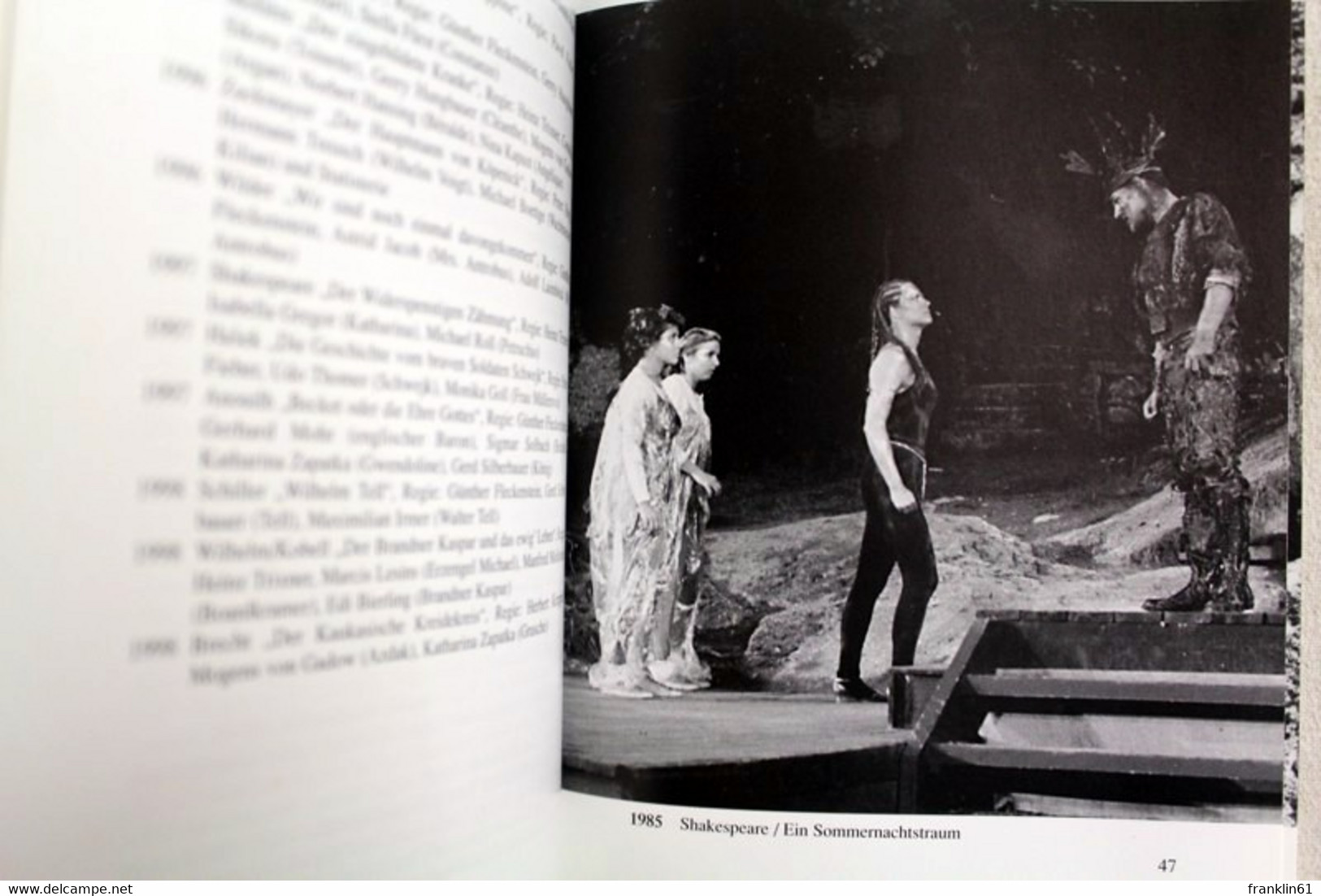 Dokumentation, Fotos-Texte-Daten, 15 Spielzeiten Hans Peter Doll 1985-1999, - Theater & Tanz