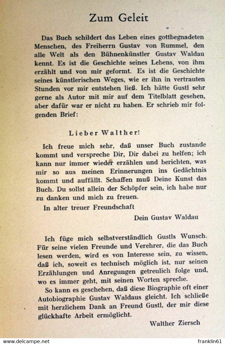 Gustav Waldau. - Théâtre & Danse