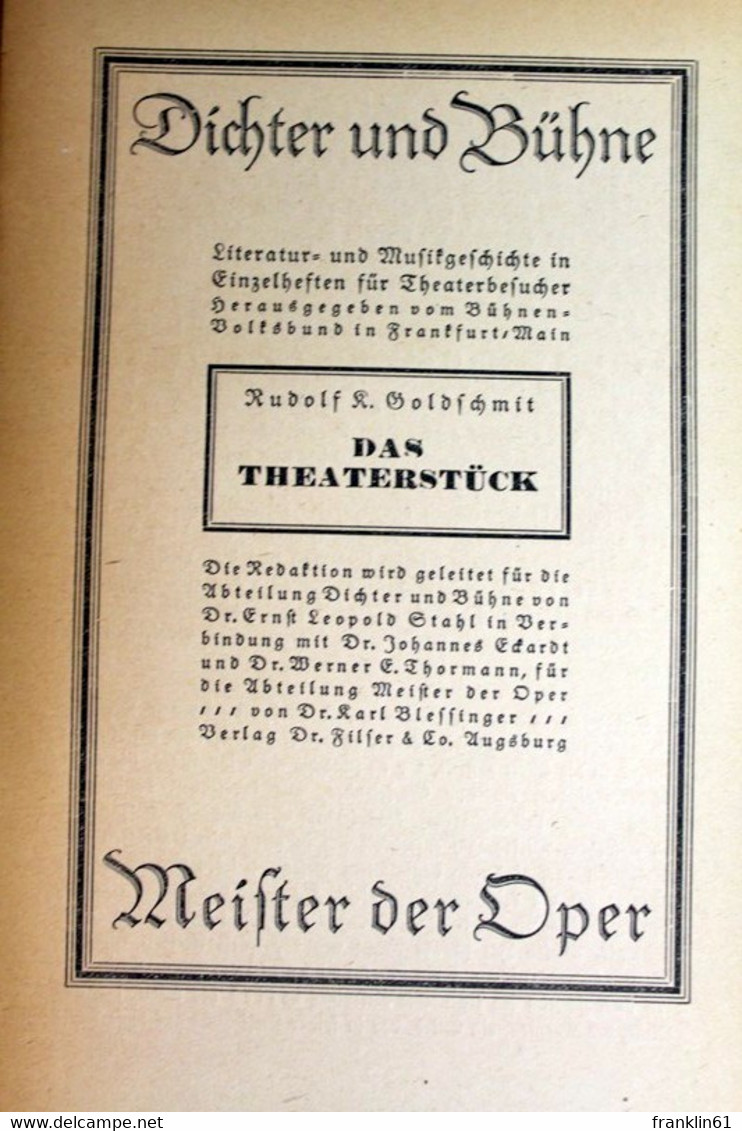 Das Theaterstück. - Theater & Tanz