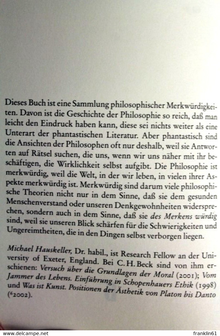 Ich Denke, Aber Bin Ich? : Phantastische Reisen Durch Die Philosophie. - Philosophy