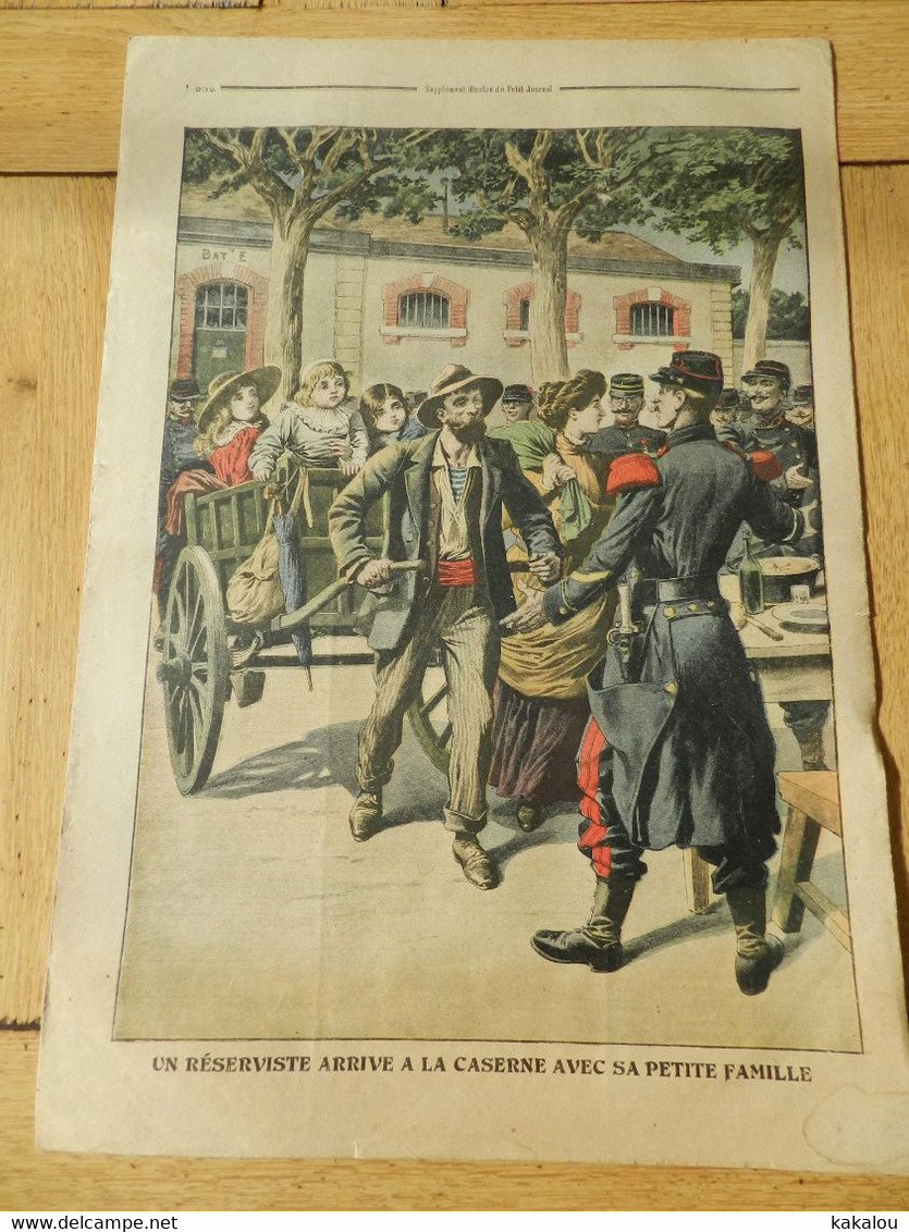Le Petit Journal 1909 Automobiles Des Postes Jouets Faubourg Saint Denis / Un Réserviste Arrive A La Caserne - 1900-1949