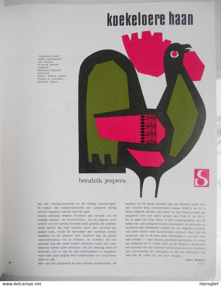 Het Jeugd- en kinderboek in Vlaanderen - tijdschrift VLAANDEREN 98 jeugdboek boek illustratie auteur illustrator bib