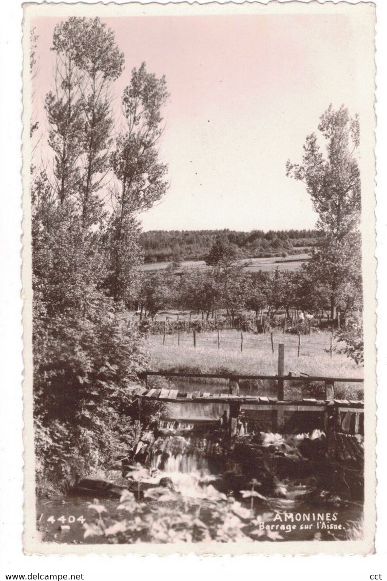 Amonines  Erezée    Barrage Sur L'Aisne.   Edit Mosa N° 4404 - Hotton