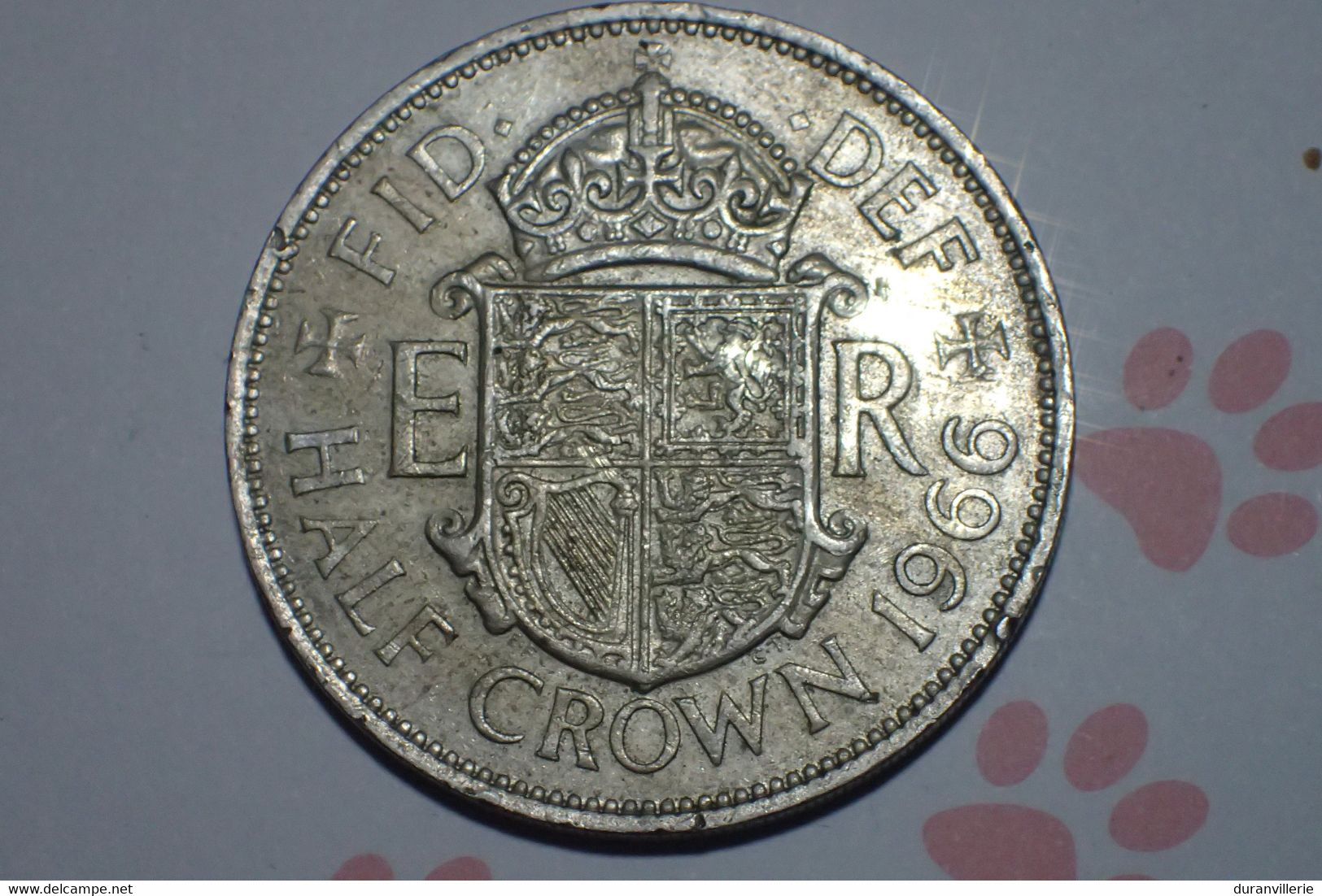 Monnaie, Grande-Bretagne, Elizabeth II, 1/2 Half Crown, 1966, Cupro-nickel - K. 1/2 Crown