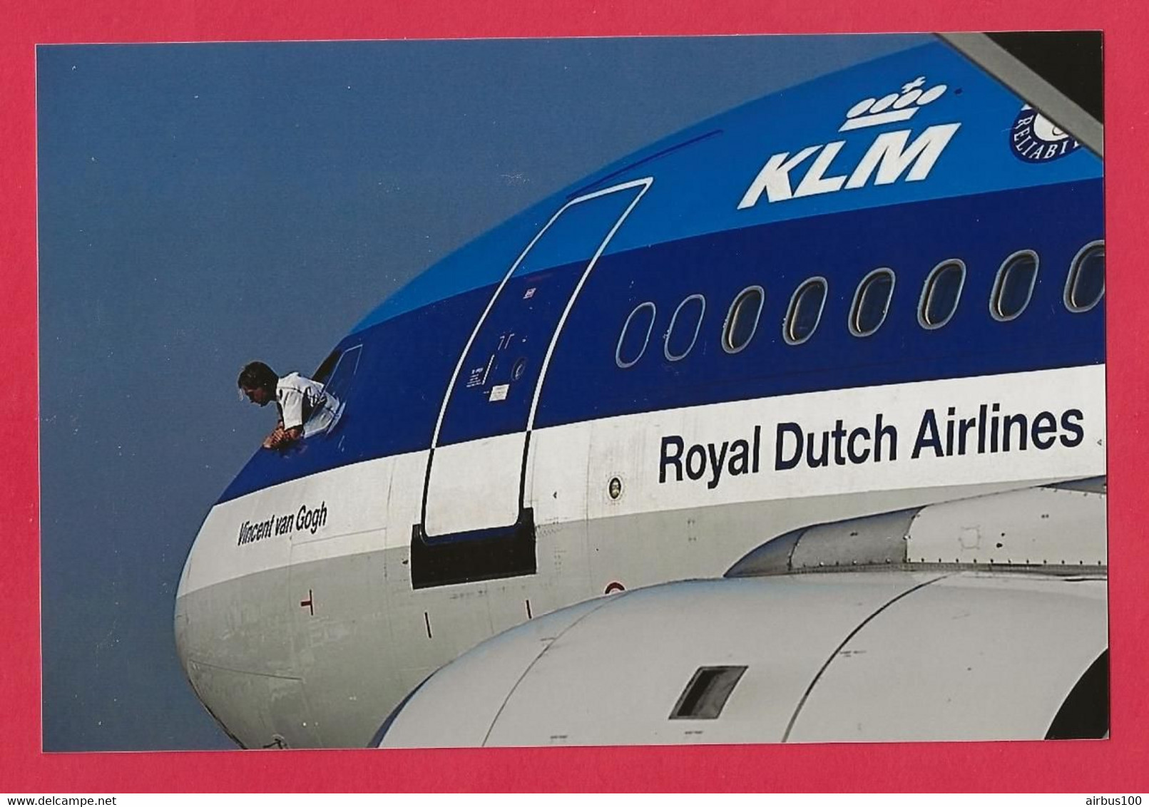 BELLE PHOTO REPRODUCTION AVION PLANE FLUGZEUG - KLM ROYAL DUTCH AIRLINES VINCENT VAN GOGH - Aviazione