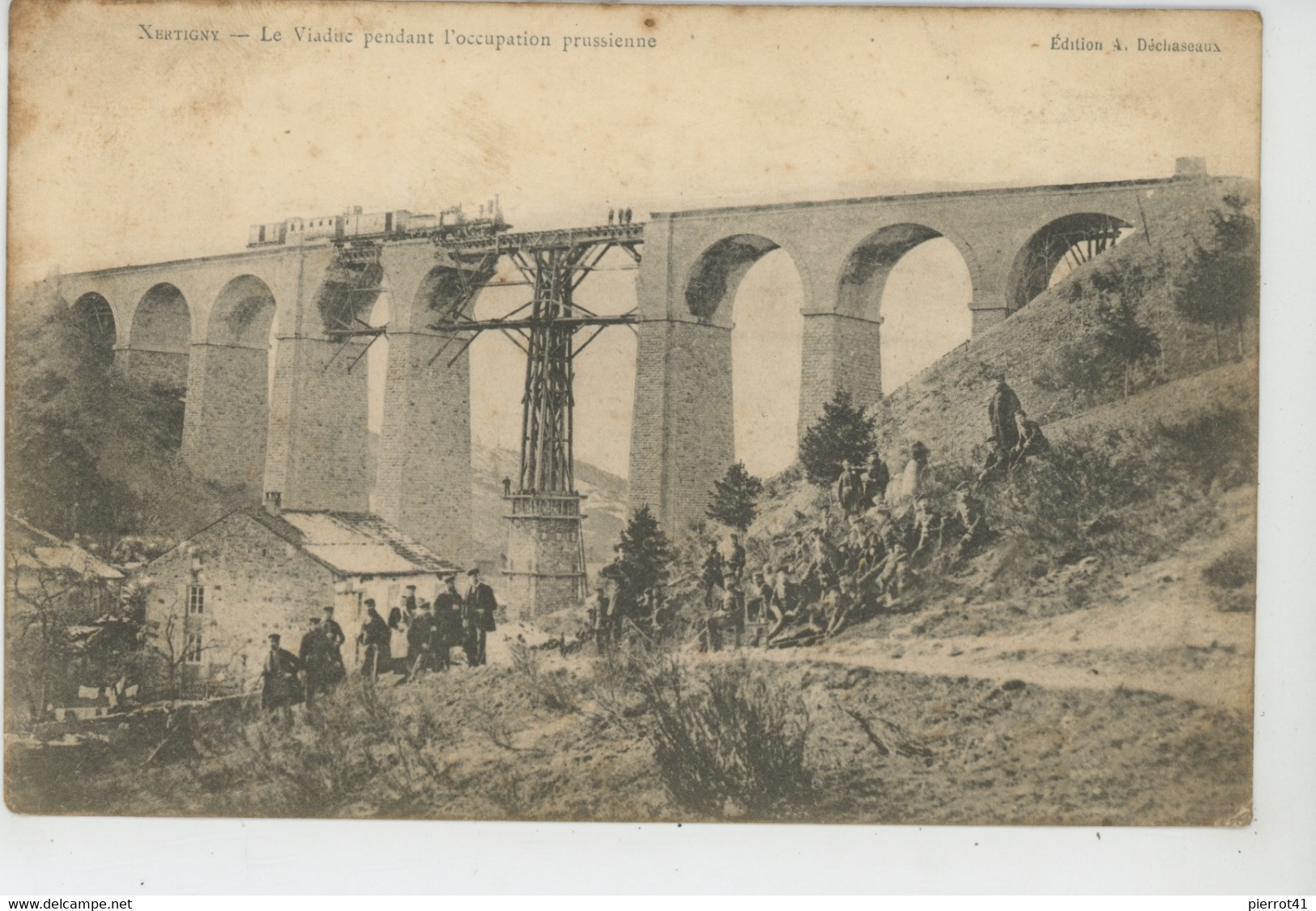 XERTIGNY - Le Viaduc Pendant L'occupation Prussienne (passage Train ) - Xertigny