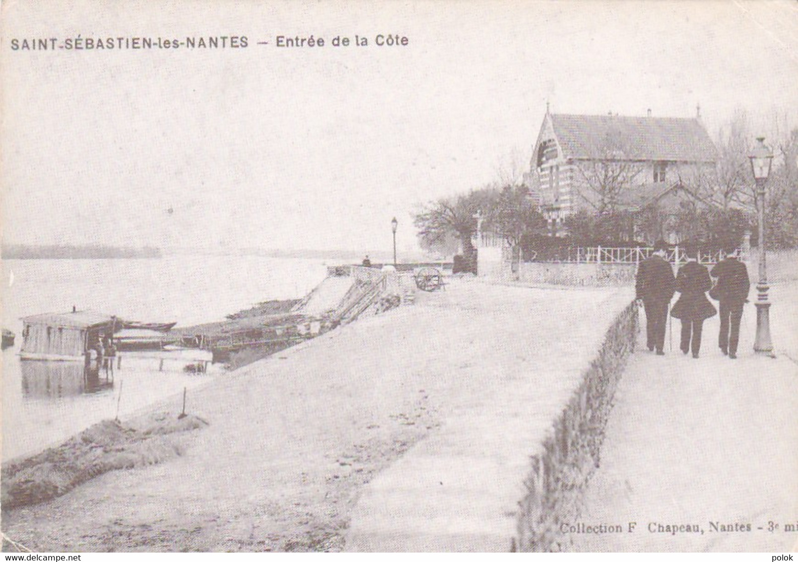 Cj - CPM Reproduction D'une Ancienne Carte SAINT SEBASTIEN Les NANTES - Entrée De La Côte - Saint-Sébastien-sur-Loire