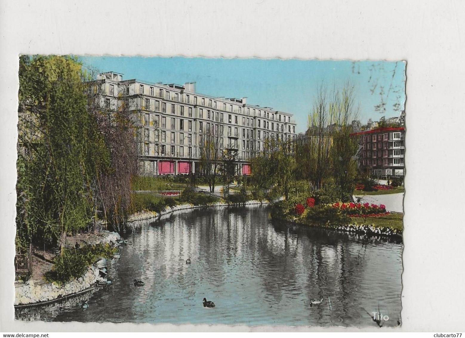 Le Havre (76) : Le Square Saint-Roch Pris Du Bassin En 1964 GF. - Square Saint-Roch