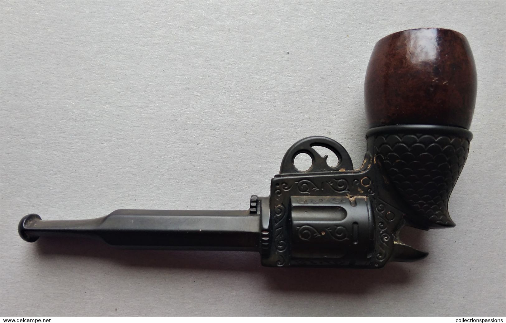 - Ancienne Pipe - Pipe En Forme De Révolver - RARE - - Other & Unclassified