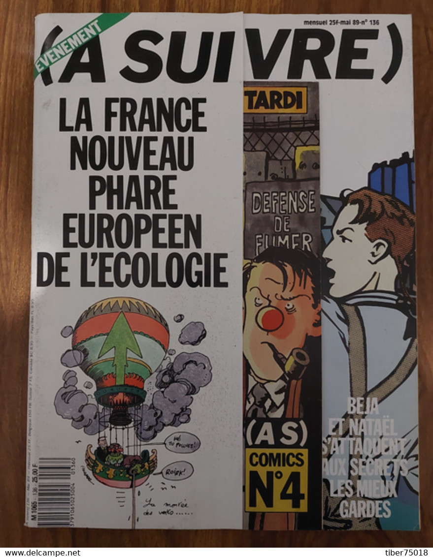 Magazine (A Suivre) (22,5 X 30) Bandes Dessinées + Additif : Illustration Tardi - A Suivre