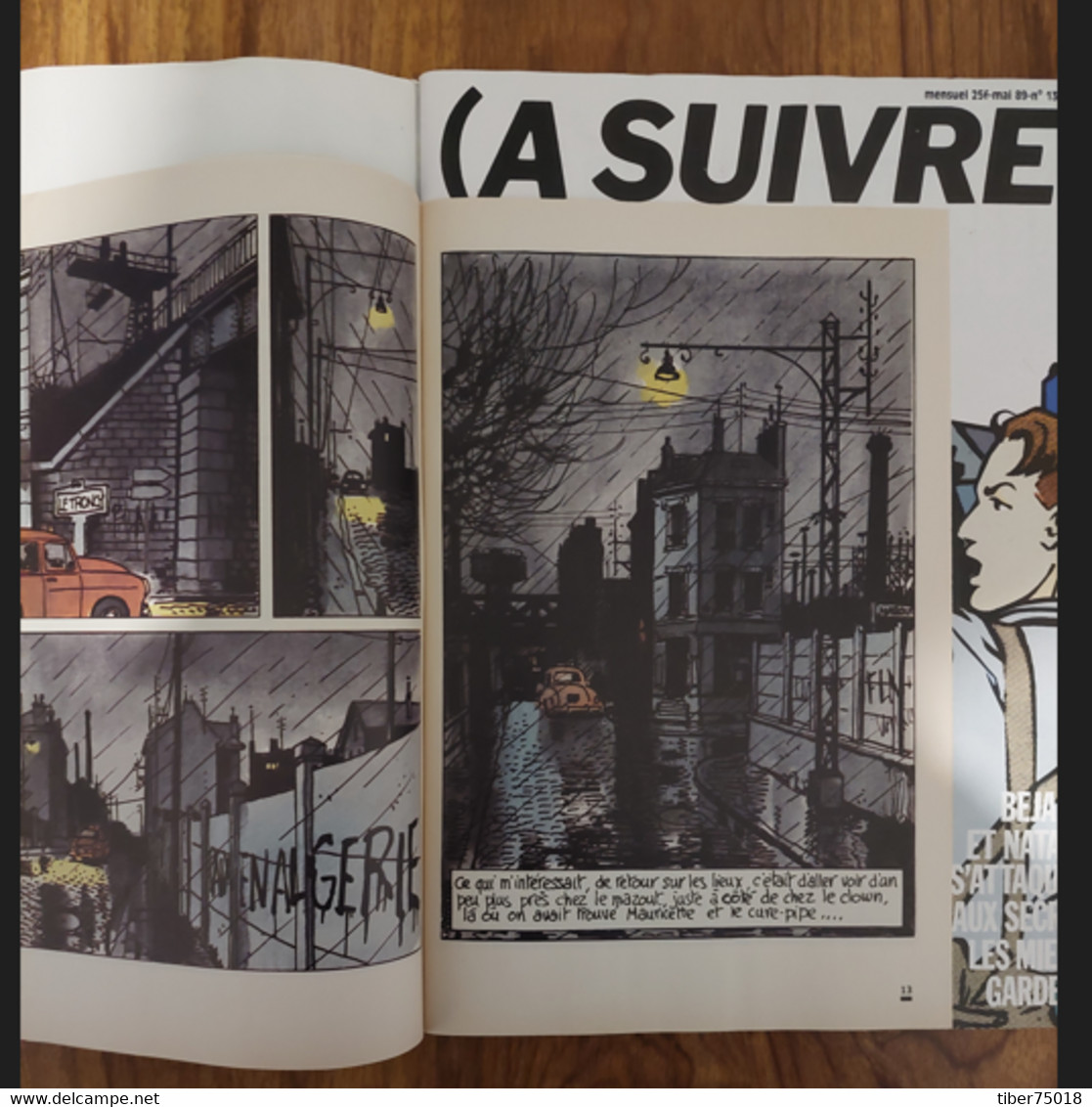 Magazine (A Suivre) (22,5 X 30) Bandes Dessinées + Additif : Illustration Tardi - A Suivre