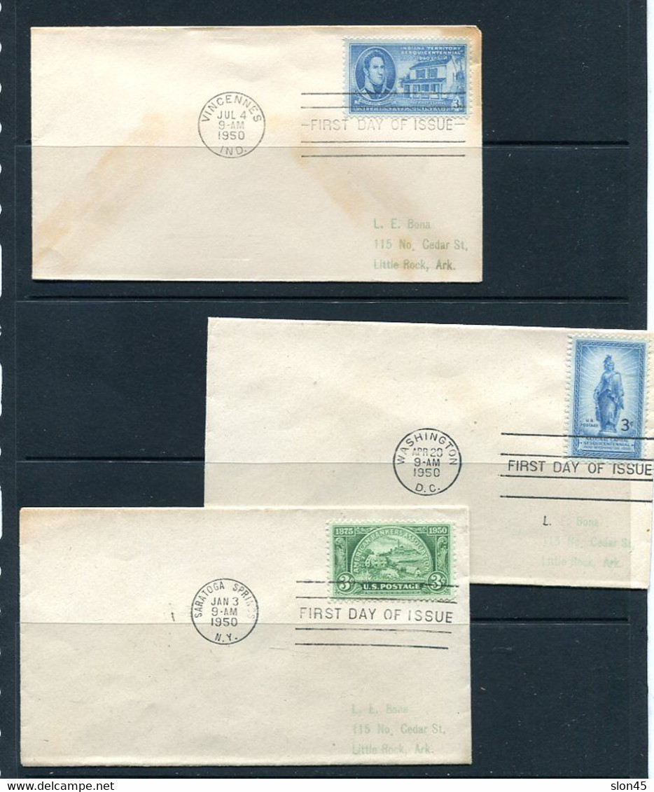 USA 1948/50  9 Covers First Day Issue Single Stamp 14013 - 1941-1950