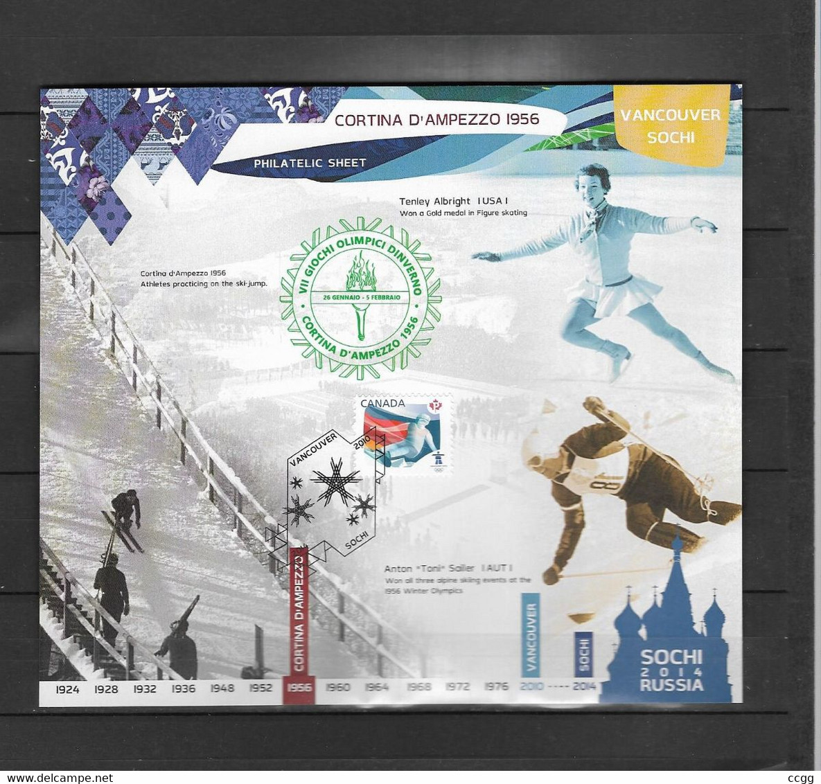 Olympische Spelen  Sochi 2014 , Souveniersblok Postfris - Winter 2014: Sotschi