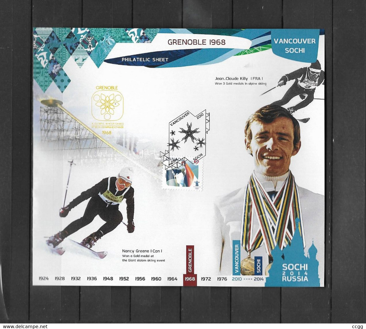 Olympische Spelen  Sochi 2014 , Souveniersblok Postfris - Winter 2014: Sotschi