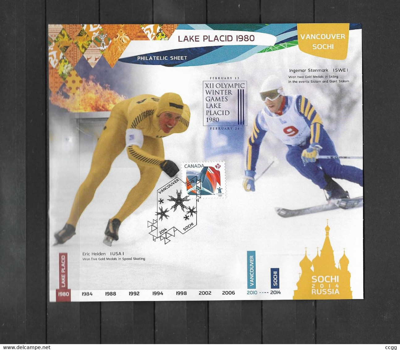 Olympische Spelen  Sochi 2014 , Souveniersblok Postfris - Winter 2014: Sochi