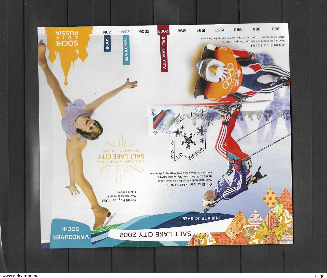 Olympische Spelen  Sochi 2014 , Souveniersblok Postfris - Hiver 2014: Sotchi