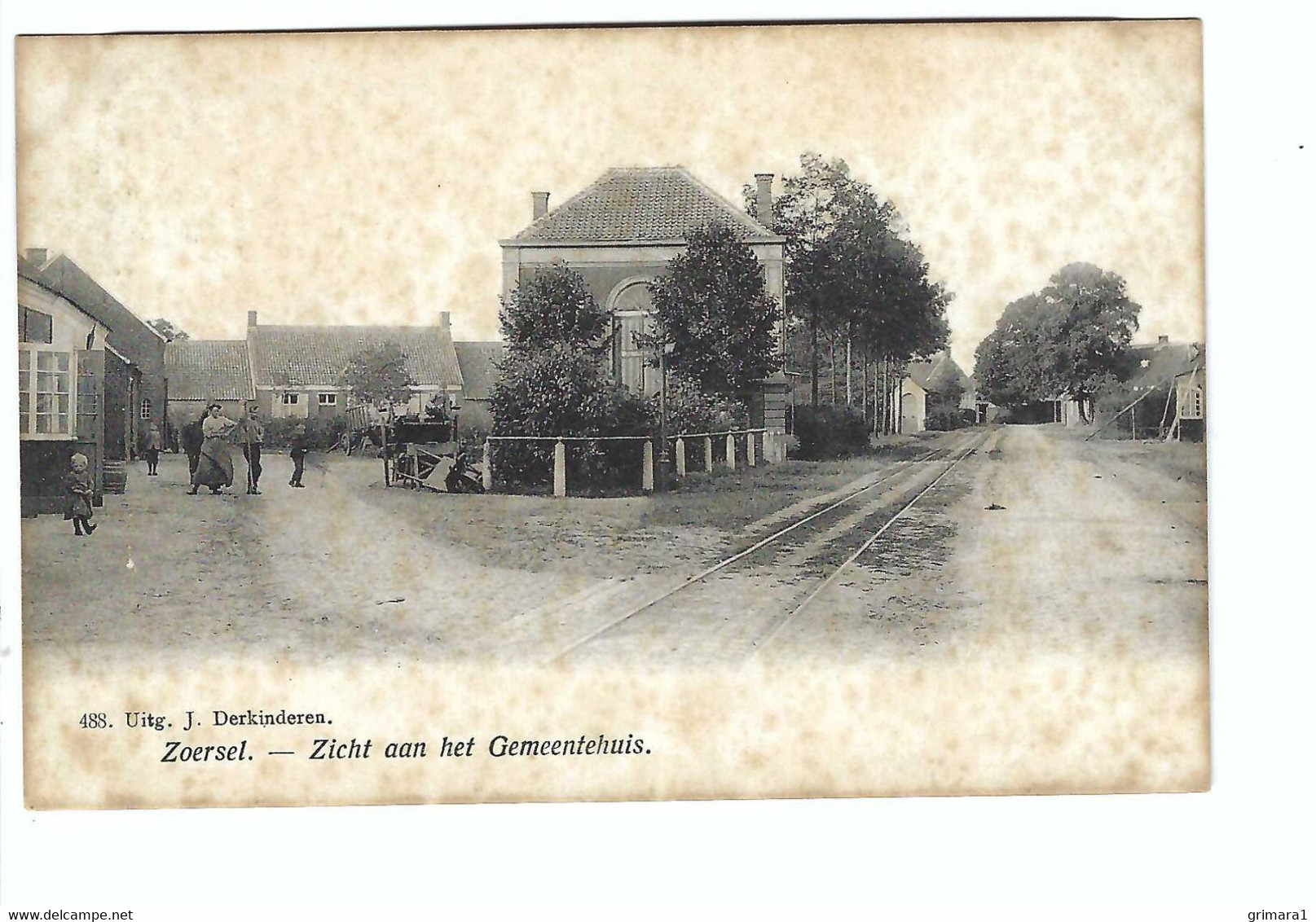 Zoersel - Zicht Aan Het Gemeentehuis 1908 - Zoersel