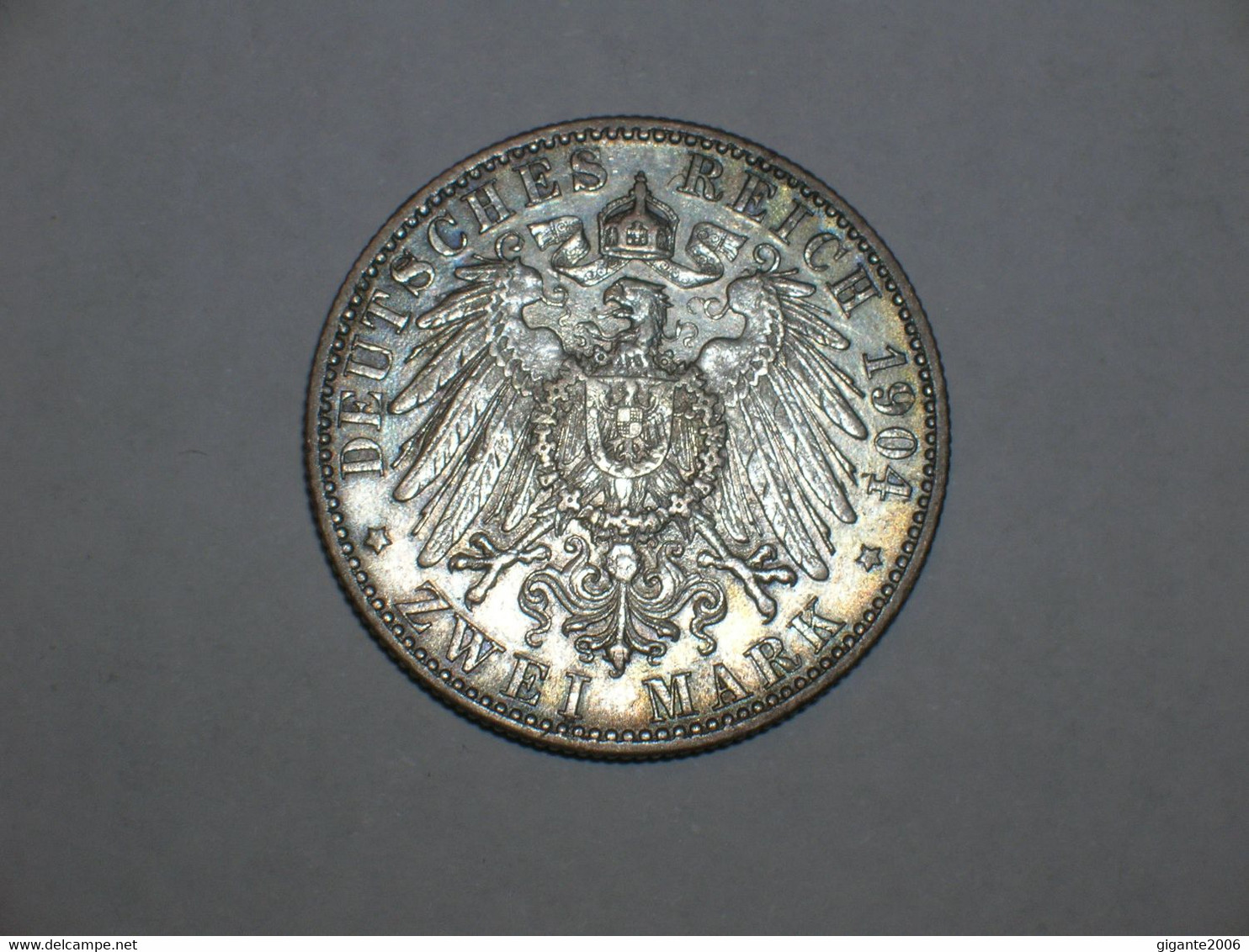 ALEMANIA/WURTTEMBERG 2 Marcos 1904 Plata (9242) - 2, 3 & 5 Mark Argent