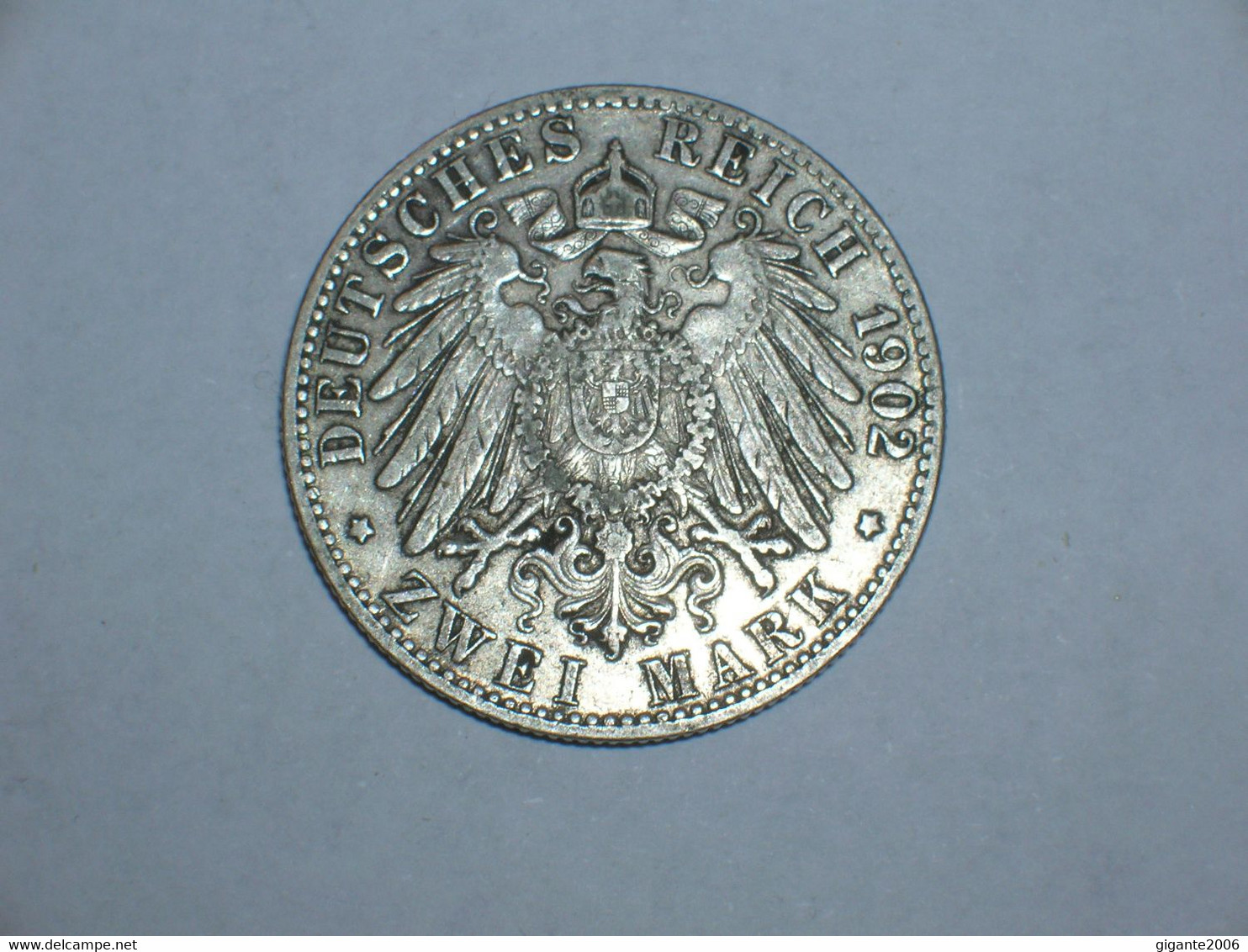 ALEMANIA/HAMBURGO 2 Marcos 1902 Plata (9246) - 2, 3 & 5 Mark Argent