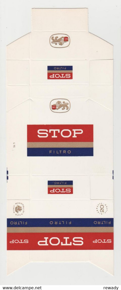 STOP Filtro - Emballage Cartonne Cigarette - Italia - Contenitore Di Sigari