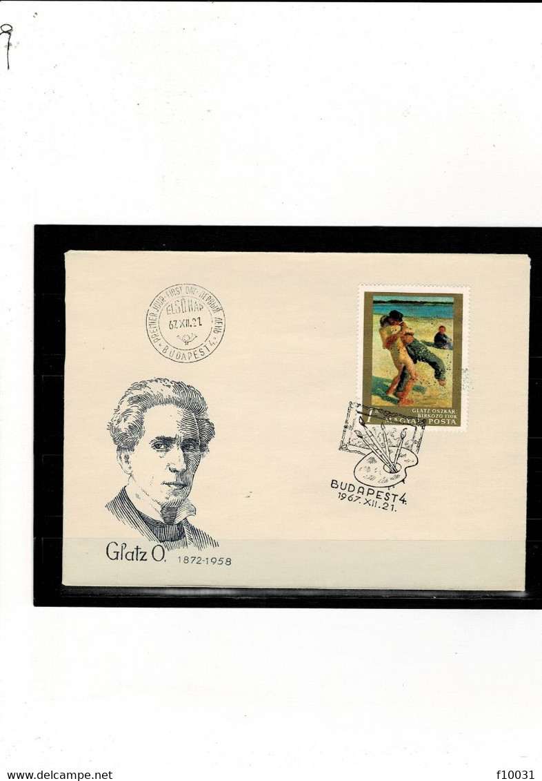 BUDAPEST 4  1967.XII.21. Premier Jour Glatz O. 1872 - 1958 - Storia Postale