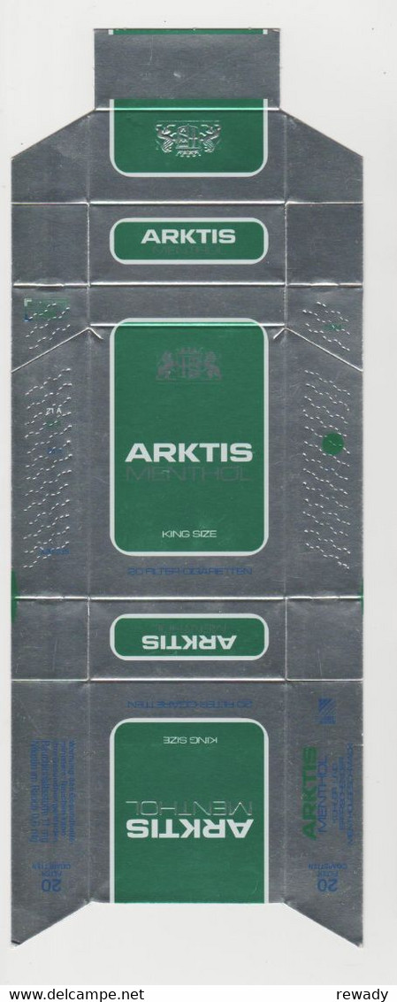 ARKTIS Menthol - King Size - Emballage Cartonne Cigarette - Estuches Para Puros