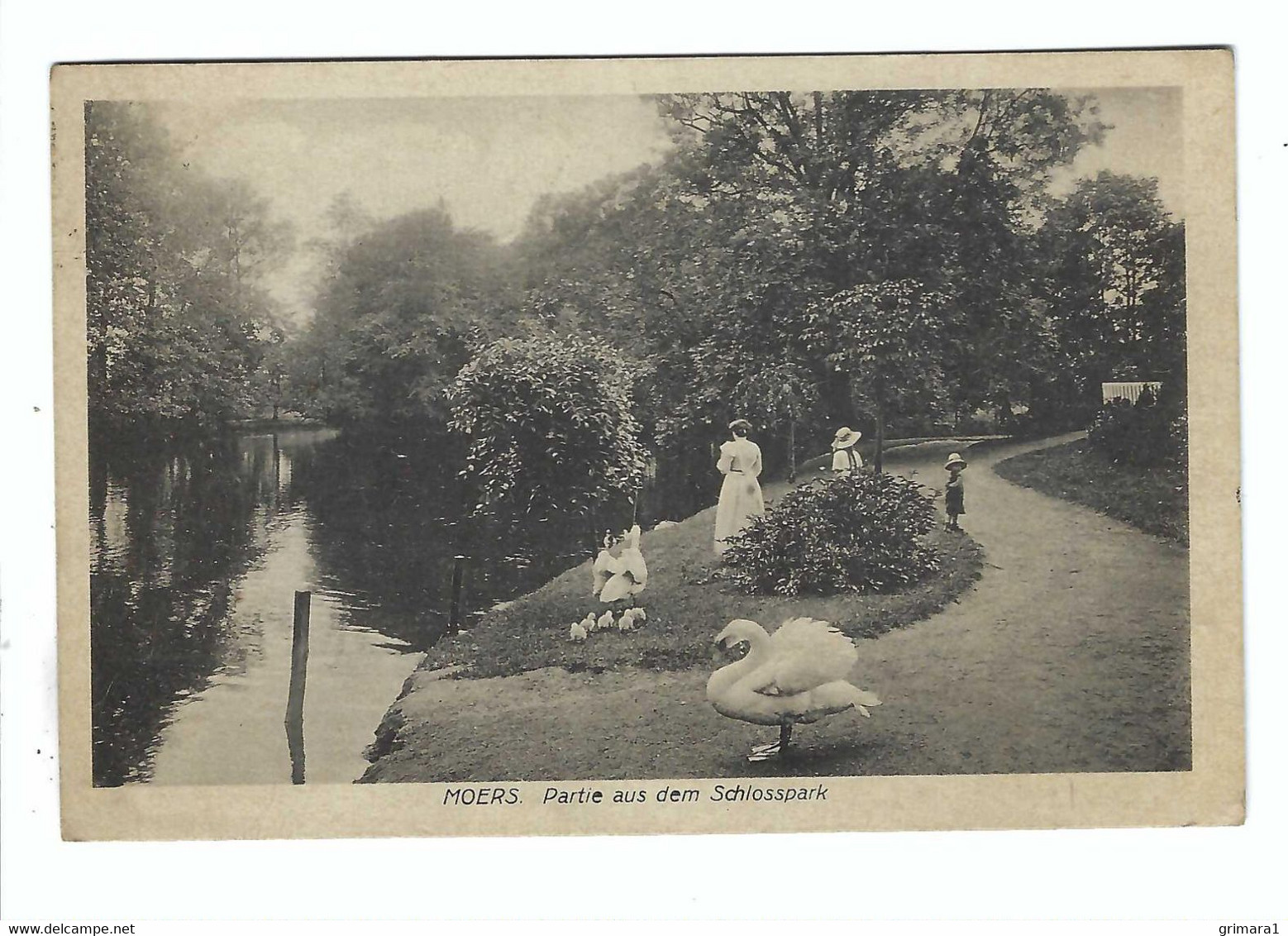 MOERS  Partie Aus Dem Schlosspark  BELGIE LEGERPOSTERIJEN  1919 - Moers