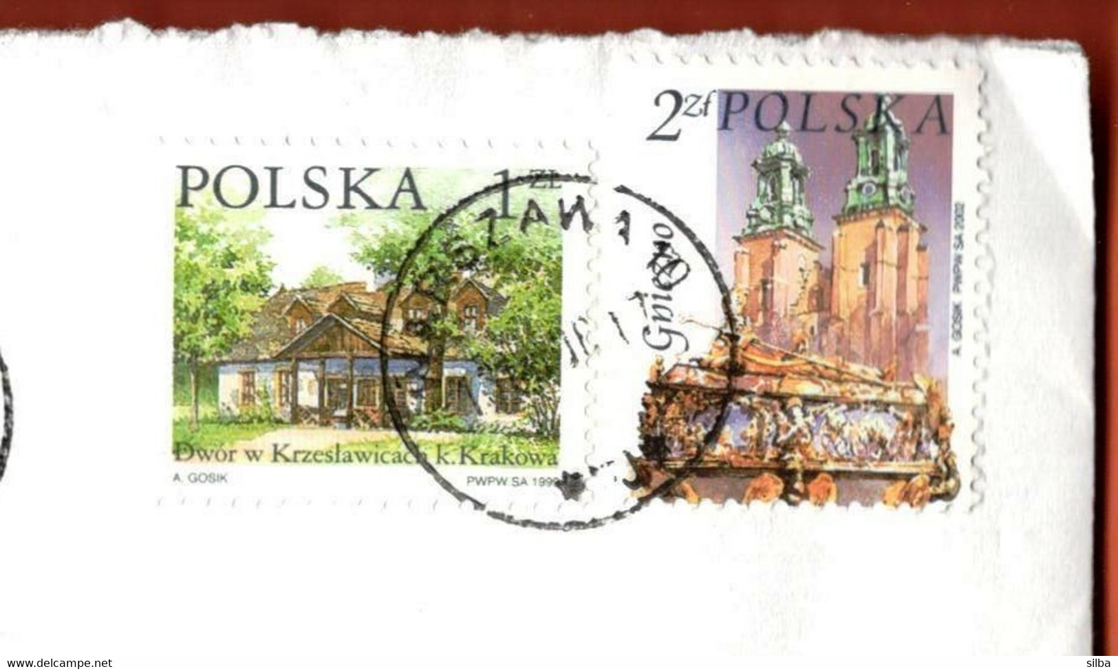 Poland Warszawa 2006 / 1999 Polish Manor House Krzeslawice Krakow 1 ZL, 2002 Gniezno 2 ZL - Storia Postale