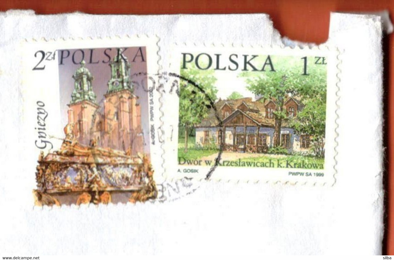 Poland Poznan 2007 / 1999 Polish Manor House Krzeslawice Krakow 1 ZL, 2002 Gniezno 2 ZL - Cartas & Documentos