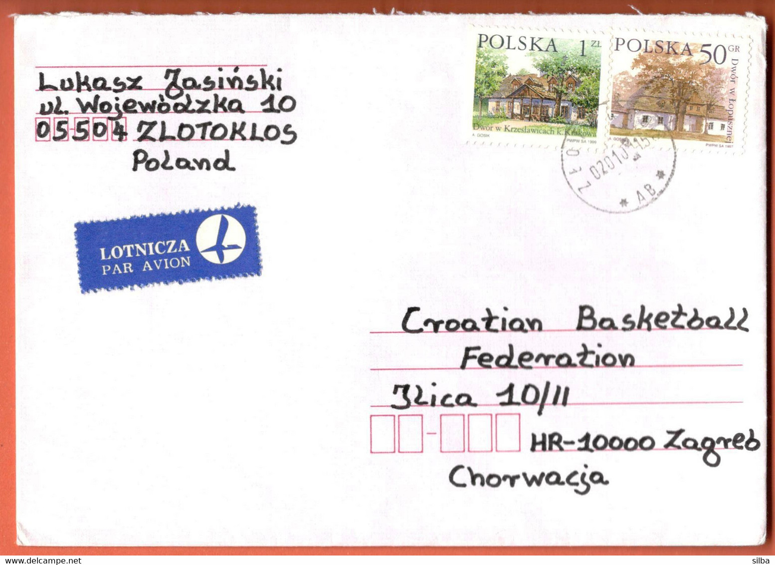 Poland Zlotoklos / 1999 Krzesławice 1 ZL, 1997 Lopusznej 50 Gr - Storia Postale