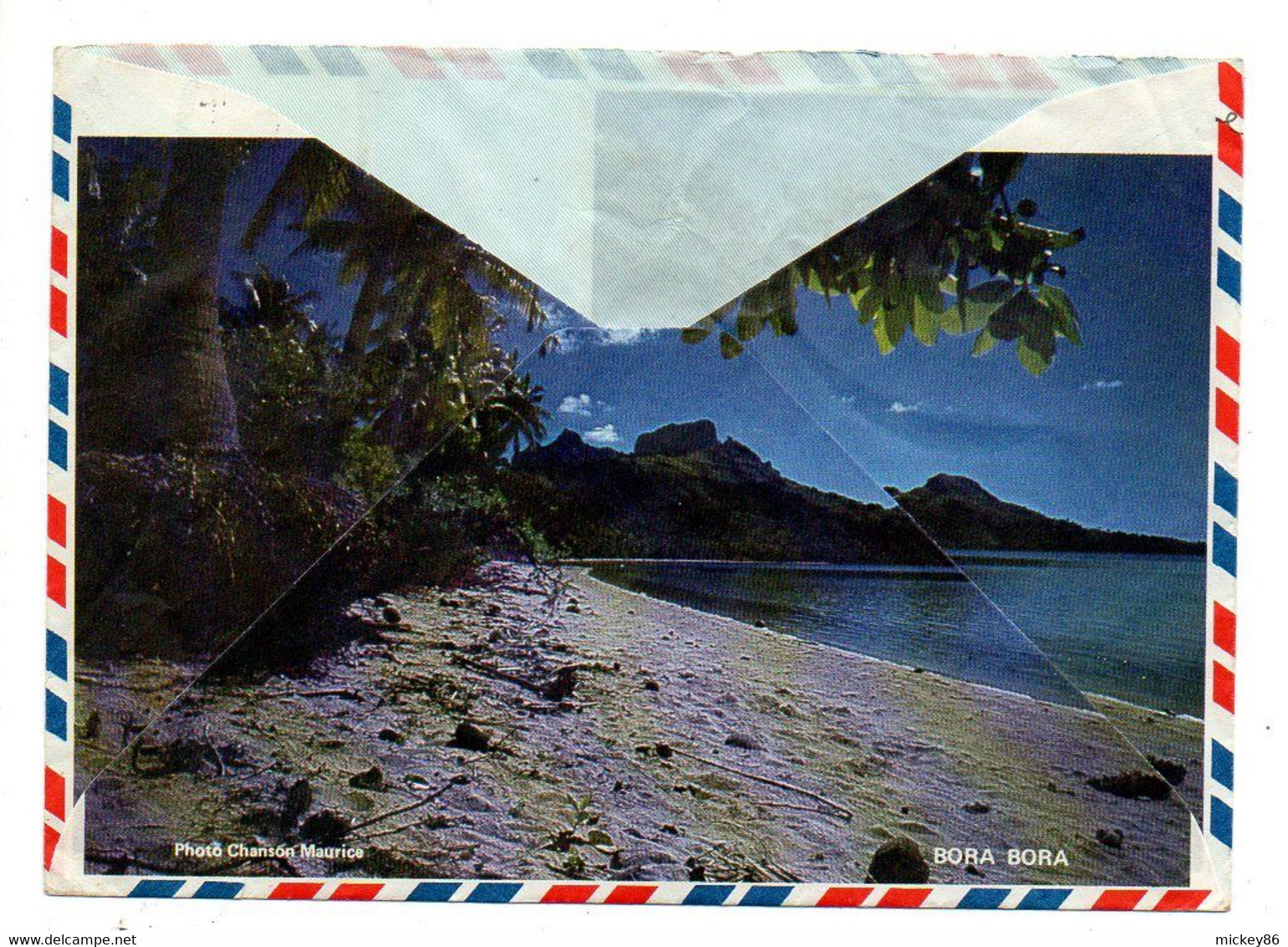 Polynésie Française--1982 - Lettre Illustrée De PAPEETE  Pour ROPPE -90 .composition Tps Sur Lettre..... ....à Saisir - Brieven En Documenten