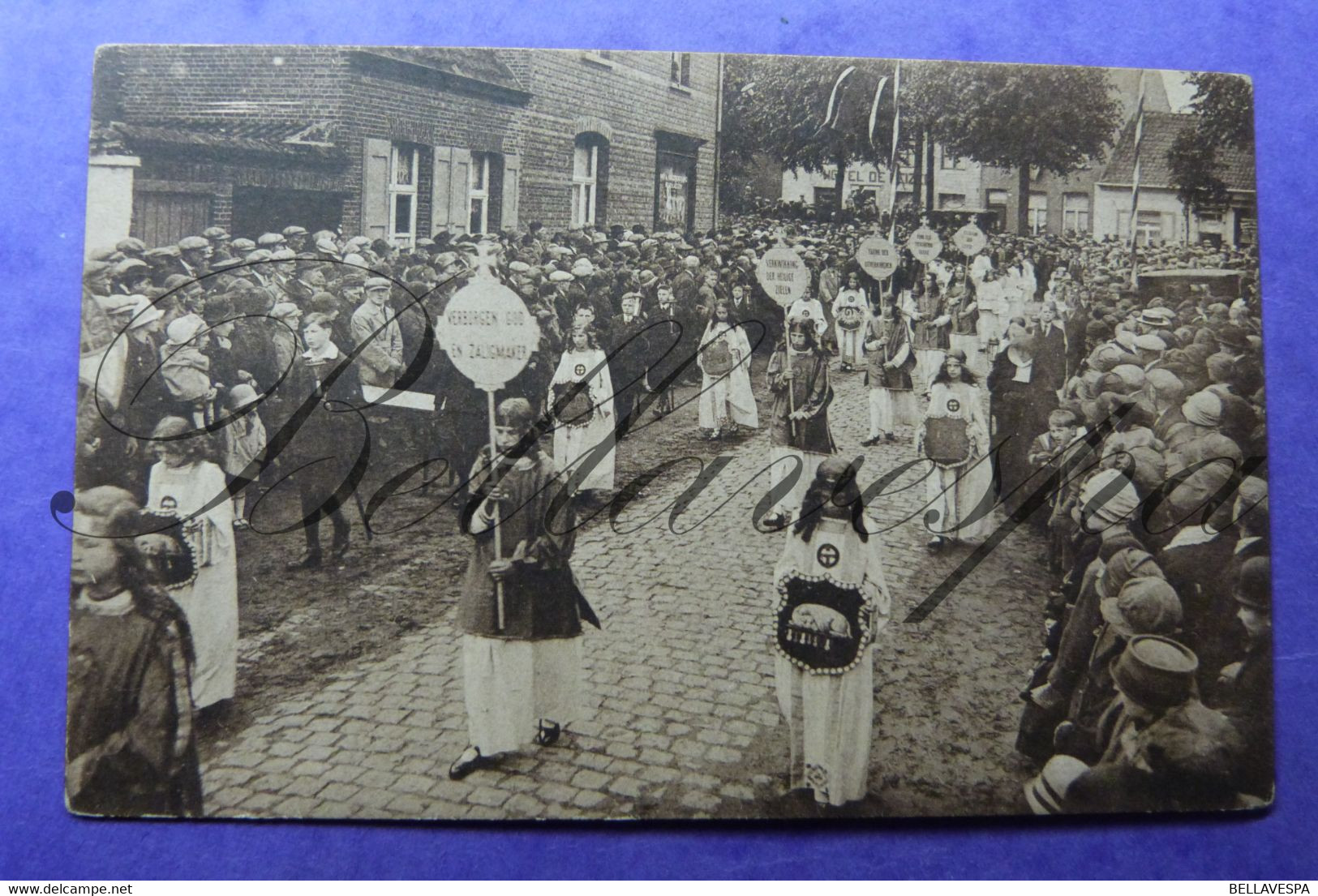 Hoogstraten lot  x 17 postkaarten cpa Processie  van het Heilig Bloed.