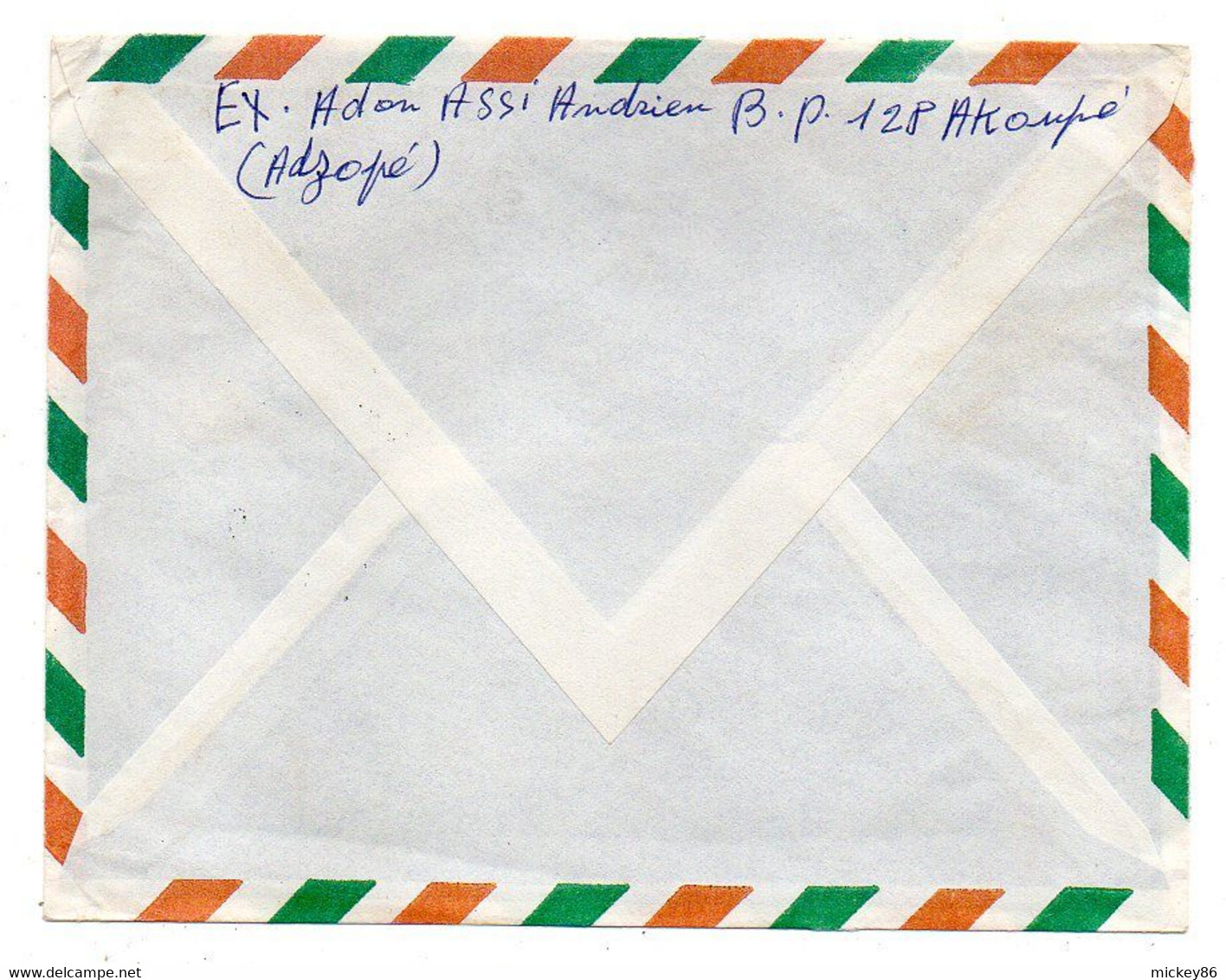 Côte D'Ivoire-1967- Lettre De AKOUPE   Pour Besançon-25----tp Pen Club  Seul Sur Lettre...cachet.....à Saisir - Ivoorkust (1960-...)